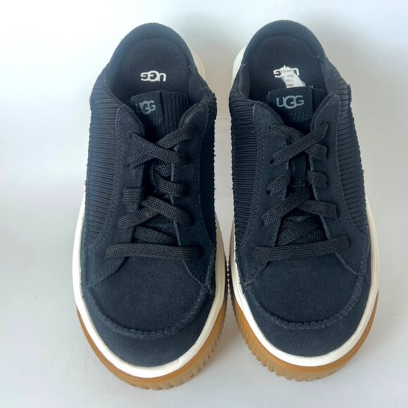 UGG EZ-Duzzit Black White Platform Chunky Mules Women Size US7 - Picture 4 of 11